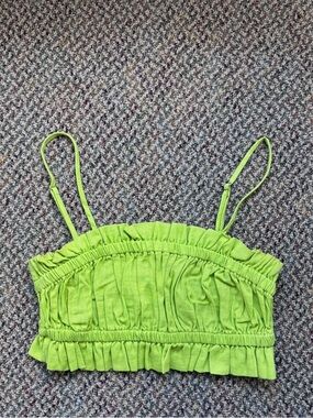 Urban Renewal Lime Green Ruffle One-Piece
